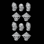 Samurai Heads - Set of 10 - Archies Forge