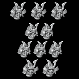 Samurai Helmets - Set of 10 - Archies Forge