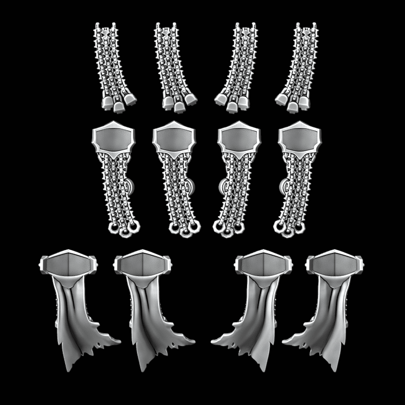 Skull and Chain Loincloths - Set of 12 - Archies Forge