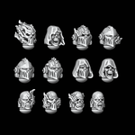 Skull and Flame Heads - Set of 12 - Archies Forge