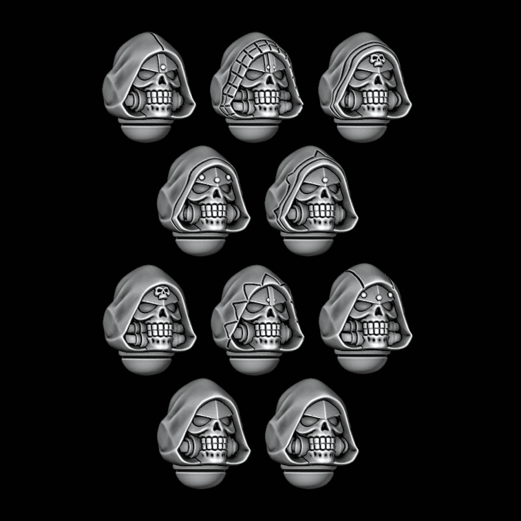 Skull Helmets - Set of 10 - Archies Forge