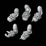 Skull Power Fists - Set of 5 - Left Handed - Archies Forge