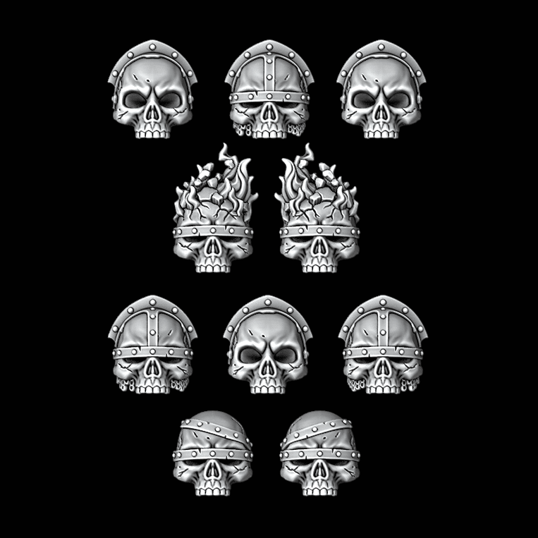 Skull Shoulder Pads - Set of 10 - Archies Forge