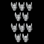 Small Winged Sallet Helmets - Set of 10 - Archies Forge