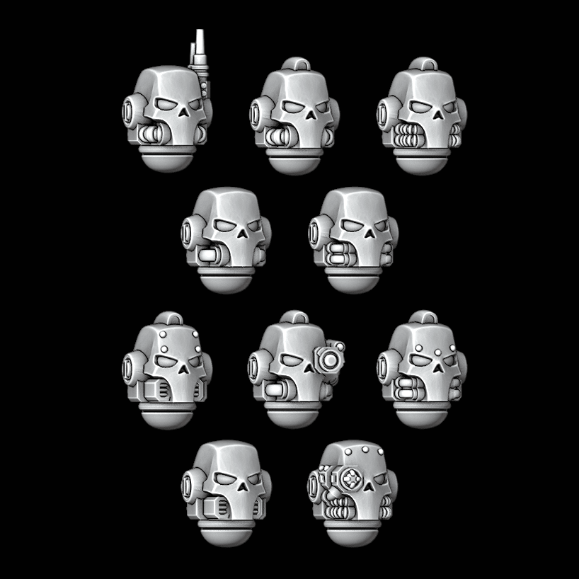 Tactical Skull Helmets - Set of 10 - Archies Forge