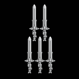 Templar Power Swords - Set of 5 - Left Handed - Archies Forge