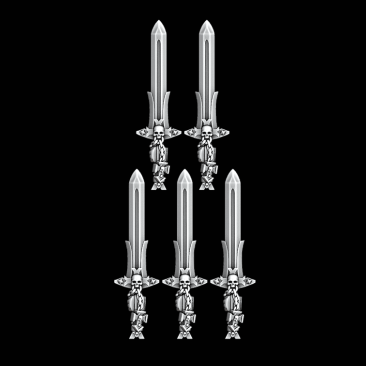 Templar Power Swords - Set of 5 - Left Handed - Archies Forge