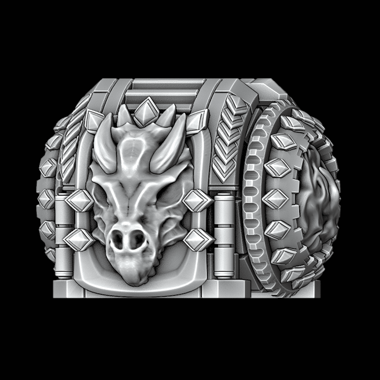 Wound Counter - Dragon Skull - Legio Draconis - Archies Forge
