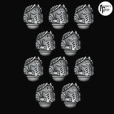 Wreathed Prime Helmets - Legio Fist - Set of 10 - Archies Forge