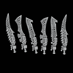 Xenos Hunters Bone Swords - Set of 6 - Left Handed - Archies Forge