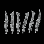 Xenos Hunters Bone Swords - Set of 6 - Right Handed - Archies Forge